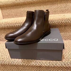 NIB ECCO Shape M 15 272103/01001 Women's Ankle Boots Coffee EU 37 US 6-6.5